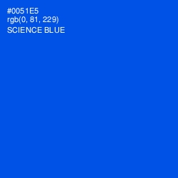 #0051E5 - Science Blue Color Image